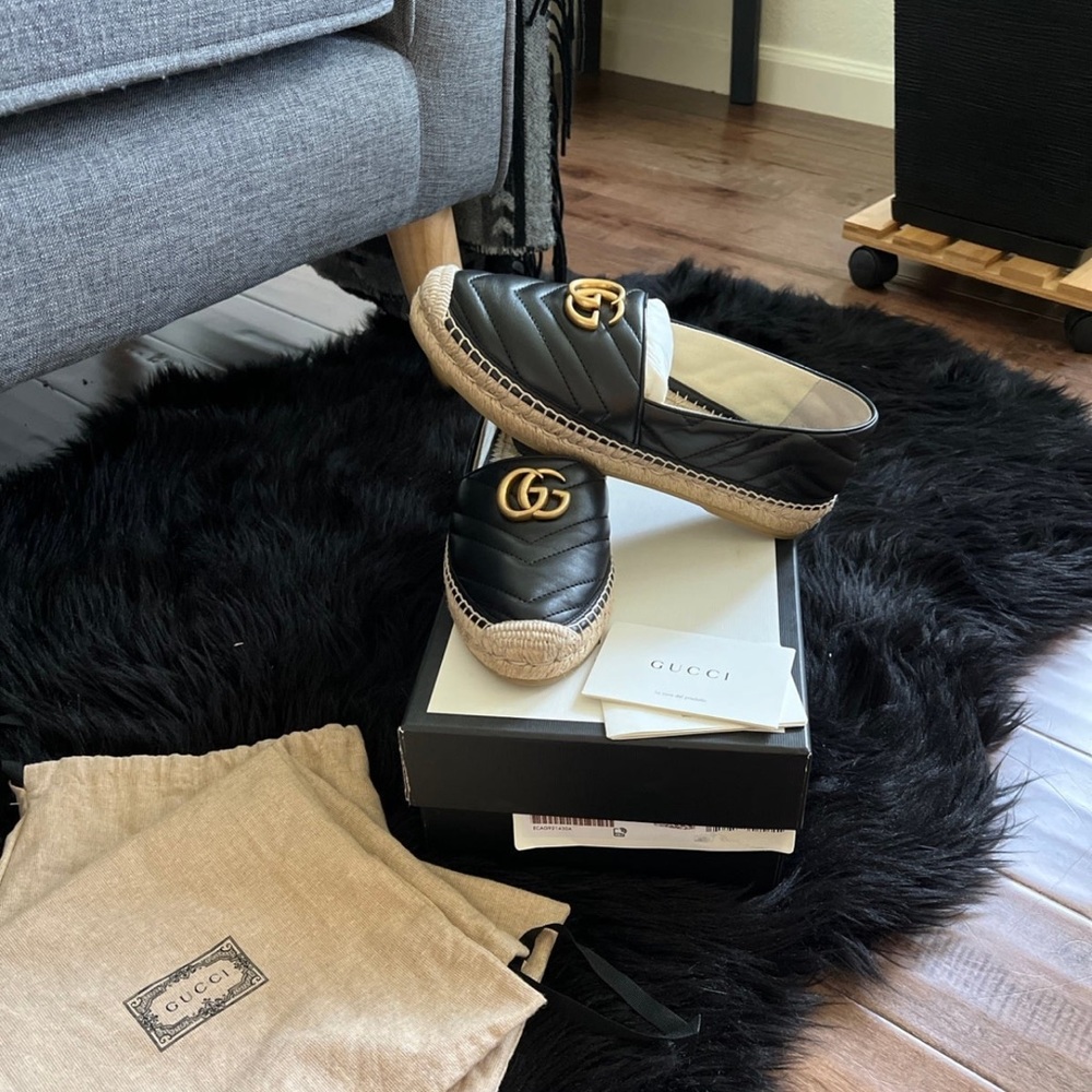 Gucci Marmont Espadrilles Flats